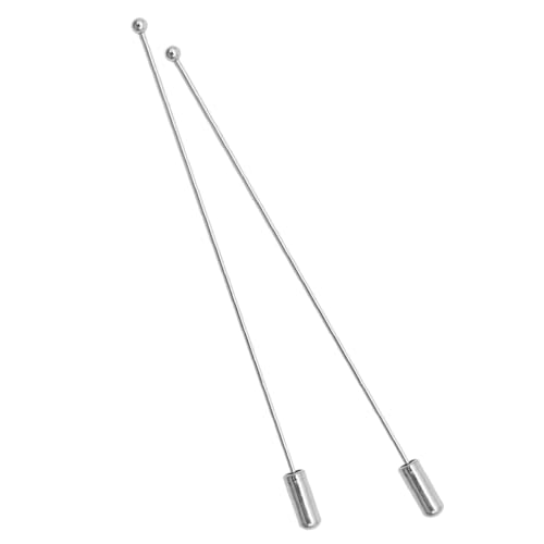 Nicear 20 Stück Hutnadeln für Damen, 90 mm lang, Ösennadeln für Hüte, Schals, Krawatten, Broschen, Kragennadeln, Kleidung und Hutnadeln für Männer und Frauen, Silber