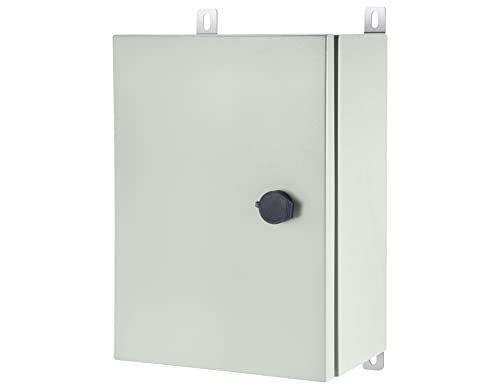 Kwonong Metal Enclosure, Ip65 Waterproof Electrical Box For Indoor And Outdoor Projects, Includes Mounting Plate And Wall Bracket 350×250×150Mm (14"×10"×6") #TOP1