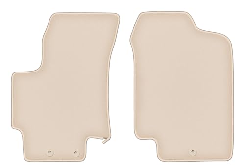 Tapis de voiture Kia Rio II DE beige tapis auto velours avant de 2005 à 2011