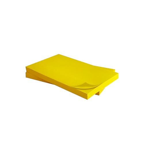 Image of Cubic Sticky Notes Yellow - Pack of 2 (3 inch x 5 inch Inches), Bright Self-Adhesive Note Pads for Quick Memos, Reminders & Office Use - Easy Peel, Residue-Free