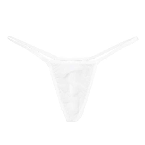 YiZYiF Men's Sexy Pearl Massage G-String Thongs Underwear Low Rise Lingerie Micro Panties3
