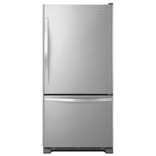 Image of Whirlpool WRB329DMBM 18.5 Cu. Ft. Stainless Steel Bottom Freezer Refrigerator