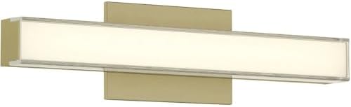 Minka Lavery 511-787-L Vantage Vanity, 1-Light 18 Watts, Ashen Brass