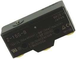 Omron Industrial Automation Microswitch, Pin Plunger, Spdt 15A 250V - Z-15G-B