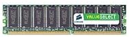 Corsair Value Select Memory - 512 MB - DIMM 184-pin - DDR (VS512MB400C3)