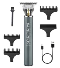 Barberboss Cordless Hair Clipper, Beard Trimmer For Men, Precision T-Blade Detail Trimmer, Professional Men’S Grooming Kit