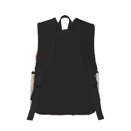 Durable Polyester Rucksack for Traveling & Camping Backpack Men Women, Wild Black Animal Watercolor Horse Painting Bags, Large Capacity Multipurpose Anti-Theft Bookbag Waterproof3