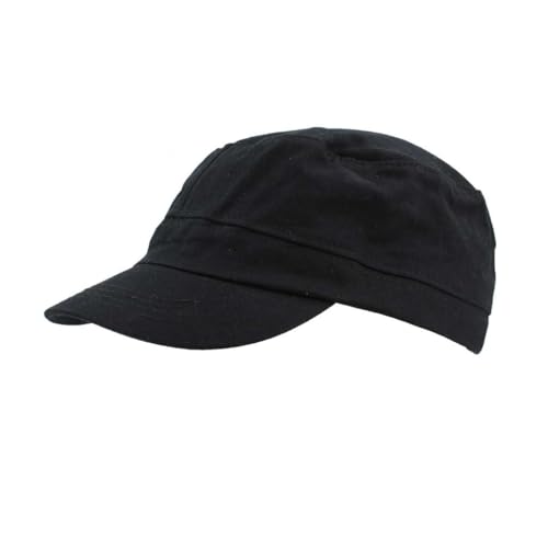 Genérico Immortal Warrior Gorra Táctica de Lona Canvas, Visera Corta, Negro