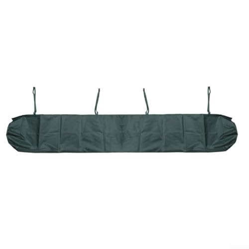 Zoegneer Housse de protection imperméable pour auvent, sac de protection contre les intempéries pour auvents, housse de poussière et de pluie pour balcon, terrasse (vert, 4,5 m)