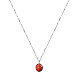 【Collar de esmalte rojo para mujer】: Longitud: 16 + 2 pulgadas. Cada colgante está equipado con una cadena de plata o una cadena de oro. Los colgantes de gemas hacen joyas elegantes, elegantes y sofisticadas. Regalos: Bendícete a ti mismo y a tus seres queridos por la sanación espiritual y el entusiasmo. En sus ocasiones especiales, bendiga a familiares y amigos por la buena suerte y la riqueza. También es un regalo perfecto para aniversario, día de la madre, día del padre, cumpleaños.
