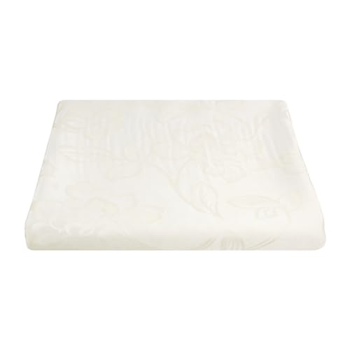 Tela jacquard con estampado floral, tela damasco para decoración del hogar, manteles, cojines, cortinas, 280 cm de altura, color crema, 100 x 280 cm