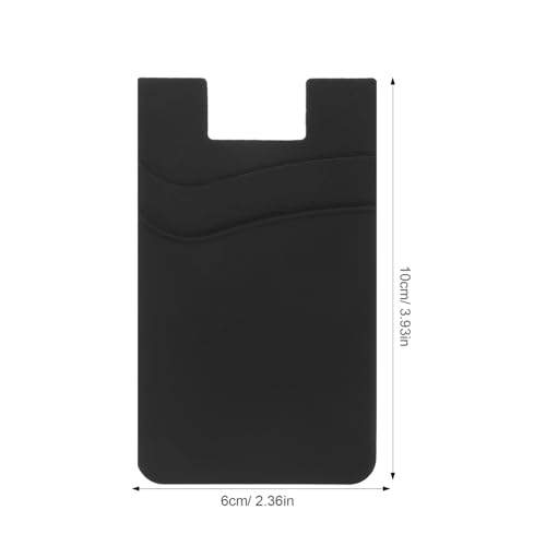 Funda para 3 tarjetas de silicona Mipcase con soporte adhesivo multicapa para móviles 2