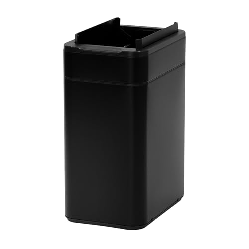 SVITA SE50L Sensormülleimer Abfalleimer Kücheneimer Automatik Mülleimer rechteckig mit Bewegungssensor Stahl 50l freistehend automatisch Schwarz