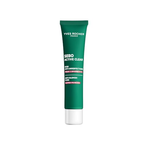 Yves Rocher SEBO ACTIVE CLEAR Cuidado Anti-Imperfecciones – Reduce Granitos & Matifica – 97% Origen Natural – Piel Equilibrada – 40ml