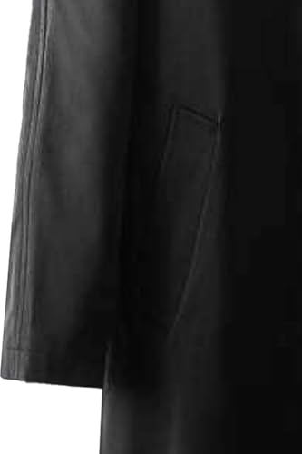 Maiyifu-GJ Mens Windbreaker Lapel Trench Coat Spring Fall Windproof Overcoat Casual Slim fit Single Breasted Long Jacket4