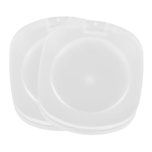 VALICLUD Caja De 2 Piezas Caja De Embalaje De Maquillaje Resaltadores Vacío Organizador Polvo Compartimiento Compartimentos Cosmético Compacto Pequeño Cajas Mejilla Casos Abs Transparent