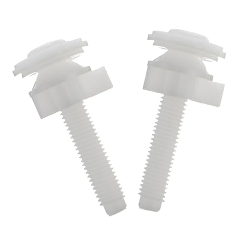 LIFKOME 2個 便座取付ボルト プラスチック製 座便器用交換ネジ 滑り止め耐久性あり 簡単取付 ほとんどのトイレ対応 便座修理部品