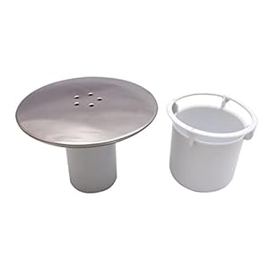 UK Seller Shower Waste Drain Cap Tube/Cup Cover Cubicle 90mm / 115mm Plug Drain Replacement Hole Chrome Finish Fast Flow…