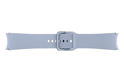 Image of SAMSUNG Galaxy Watch 6, 5, 4 Series Sport Band with T-Buckle Closure for Active Men and Women, FKM Smartwatch Replacement Strap, One Click Attachment, Medium /Large, ET-SFR94LLEGUJ, ICY Blue