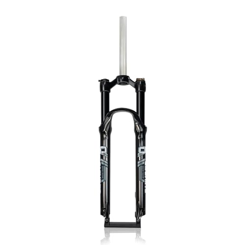 Mountainbike Ölfedergabel 26/27,5/29 Zoll MTB Gabel Federweg 100mm Fahrrad Federgabel 1-1/8 Gerades Rohr Vorderradgabel Scheibenbremse QR 9*100mm Fernbedienung/manuelle Sperre(Black Manual,26'')