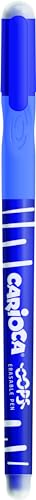 CARIOCA OOPS radierbare Stifte, 6er-Blister, Spitze Ø 0,7 mm, ergonomischer dreieckiger Griff, doppelter Radierer, thermosensitive Tinte, kompatibel mit Nachfüllungen (6 Stifte)