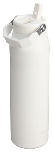 Image of Stanley IceFlow Flip Straw 2.0 Water Bottle 36 OZ | Built-In Straw with Larger Opening | Lightweight & Leak-Resistant | Insulated Stainless Steel | BPA-Free | Frost
