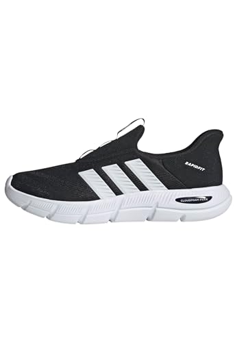 adidas Homme Cloudfoam Flex Slip on Shoes, Core Black/FTWR White/Core Black, 46 EU