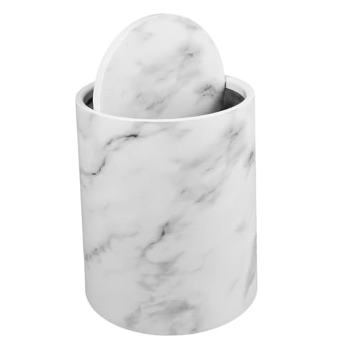 Caneca de basura rectangular sin tapa color blanco
