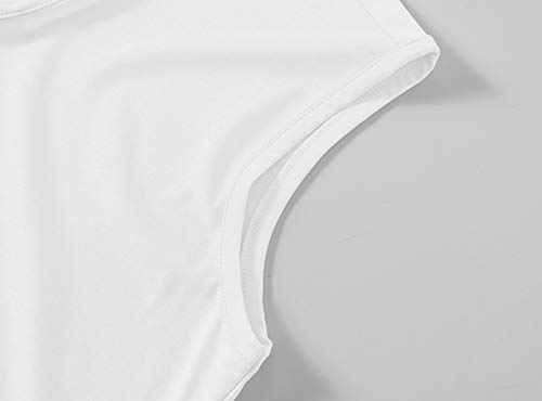 Image of BASUDAM Women's Sleeveless Golf Polo Shirts V-Neck Collarless Tennis Running T-Shirts Quick Dry