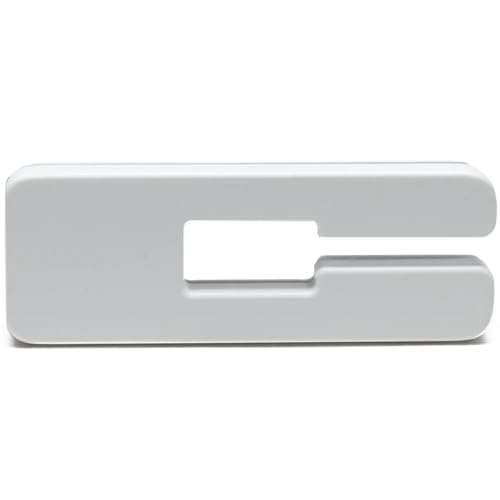 Image of Oracle Lighting 3140-A-001 Single Universal Illuminated Amber LED Letter C with Matte White Finish Letter Badge - Sleek Design - Customized High-End Appearance