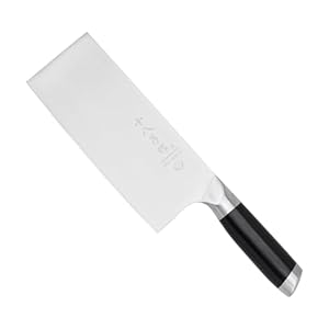 SHI BA ZI ZUO Coltello da chef cinese da 7 pollici, Coltello da Cuoco coltello da cucina sottile e leggero Coltello per verdure in acciaio inossidabile verdure e tritare piccole ossa
