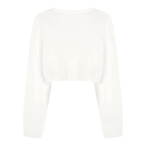 BOLEROSE Girls Long Sleeve Floral Lace Bolero Cardigan Kids Shrug Cover Up2