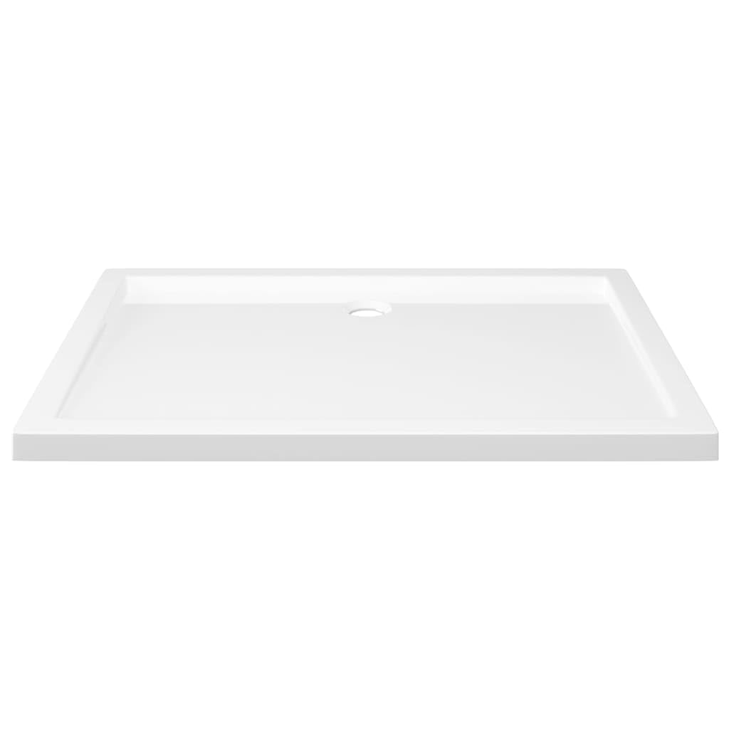 Plato de ducha base de ducha ducha plato de ducha baño casa interior rectangular ABS 80 x 110 cm blanco 02_0001953