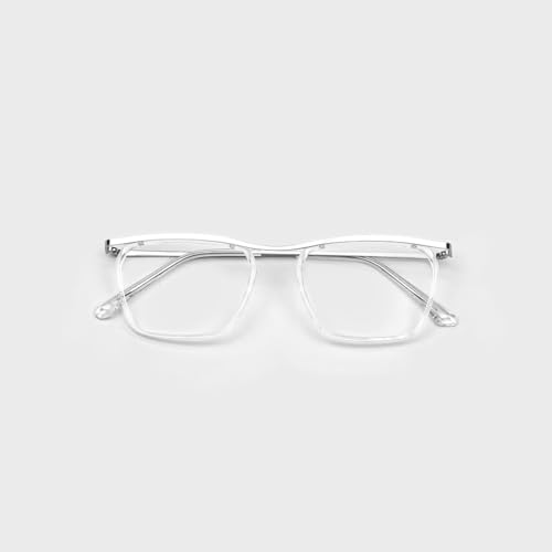 Image of SAM AND MARSHALL CHARLIE Eyeglasses - Light Weight Blu-Cut Computer Glasses With Tinted Metal Frames - Prescription Friendly Rectangle Shape for Men & Women