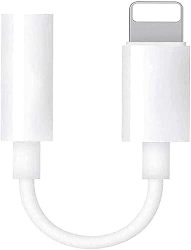 Kawer Headphone Adapter for iPhone, 3.5mm Aux Audio Jack Earphone Connector Dongle Headset Accessories for iPhone 12/11/XS/XS Max/XR/X/7/8/8P, Support All iOS System