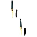 SHOWERORO 2pcs Stainless Steel Shrimp Deveiner Peeler for Kitchen Shrimp Peeler Tool Prawn Deveiner Portable Shrimp Cleaner Easy Peel