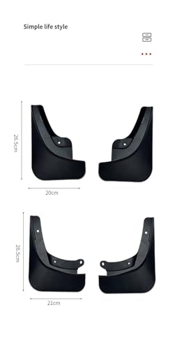 Guardabarros de coche para Tesla Model 3 24 que evitan salpicaduras y daños de grava 6