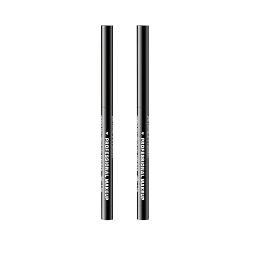 2 Unidades Lasting Gel Eyeliner, Waterproof Eyeliner, No Smear, Long Lasting and Easy to Remove, Líneas Definidas, Para un Maquillaje de Ojos Perfecto, Duradero y Eficaz, Apto para Todo Tipo de Ojos