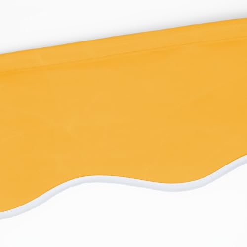 Eclipse Volant aus Polyacryl inkl. Keder, hochwertiges Markisentuch Farbe: Gelb, Markisenbreite: 2.5 m Zubehör für Verschiedene Markisen als Sonnenschutz für Balkon und Terrasse