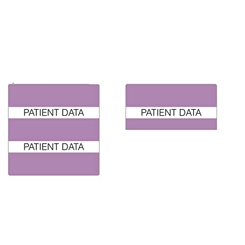 Tabbies Medical Patient Chart Index Tabs, "Medical Patient Data" 1-1/2"W x 1-1/2"H, Lavender, 102 Tabs/Pack (52117)