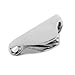 MerciL Boat Rope Clam Cleat, 316 Stainless Steel Boat Clam Cleat Rope Line Clamp Jam Grip Boat Hardware Parts for 3mm/4mm Line Ship Sailing Kayak Accessories (2), Silver