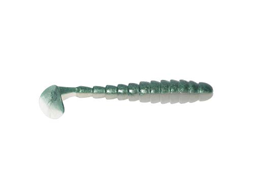 Catch Co BioSpawn ExoSwim 4.75" Paddle Tail Swimbait Green Gizzard Shad