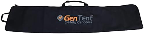 GenTent 10K Storage Bag - 44x8in - Black - Ballistic 6800D Fabric