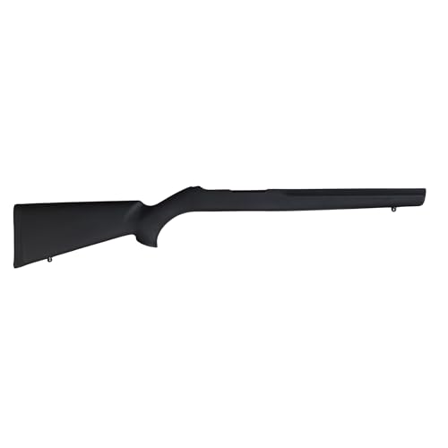 Hogue OverMolded Rubber Stock for Ruger 10/22 Standard Barrel, Black - 22000