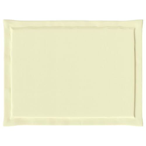 Coussin extérieur confortable crème lot de 2 assises de chaise en mousse
