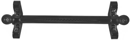 Stair Runner Rods Set of 12, 46in Carpet Fixators with Finials & Gripper Rods, Ideal for Securing Stair Carpets, Durable Metal Stair Rods for Home Decor