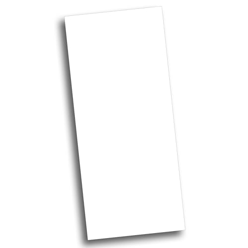 100 Pack Ultra Thick White 4 x 9 Menu Cards for Wedding Bars & Restaurants - Extra Thick 120lb Cover White - Inkjet/Laser Printer Compatible