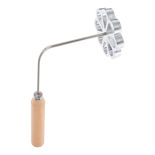 jojofuny Molde Casero para Freír Camarones de Aluminio 1 Unidad 75 CM Mango para Snacks Fritos y Buñuelos Utensilio de Cocina Resistente Corrosión para Uso Doméstico