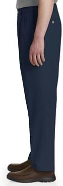 Harbor Bay by DXL Men's Big and Tall Waist-Relaxer Pleated Twill Pants | Flat Front Style, Elasticized Comfort Waistband - Image 3