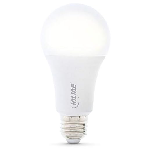 InLine 40159B SmartHome LED Lampe RGB E27, 900LM